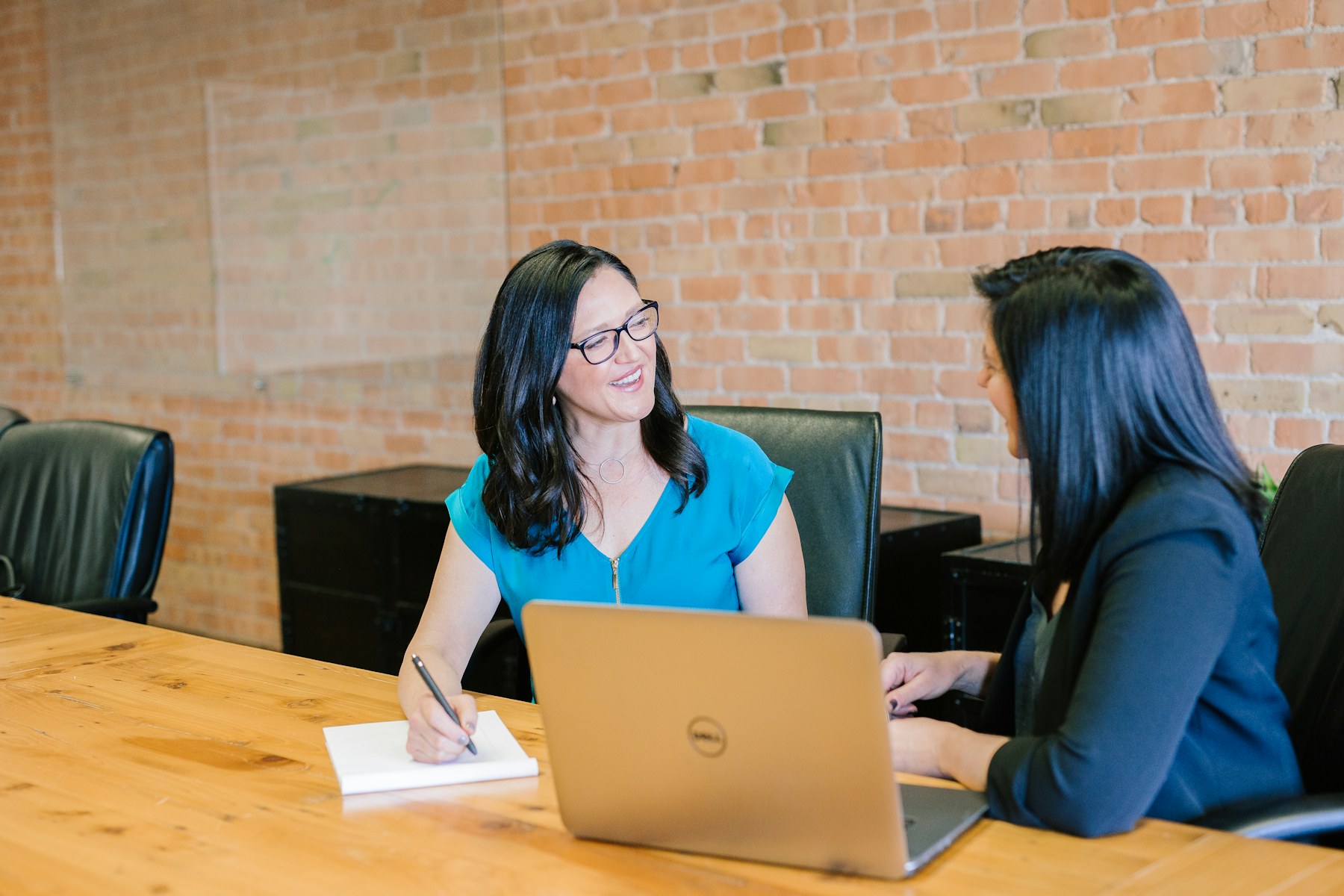 A healthcare conversation in a bright working space